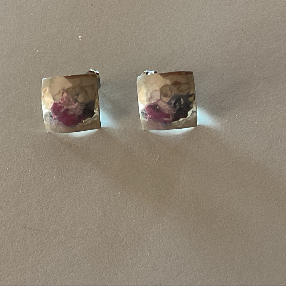 SILVER earrings STUDS small minimalist EXC condition